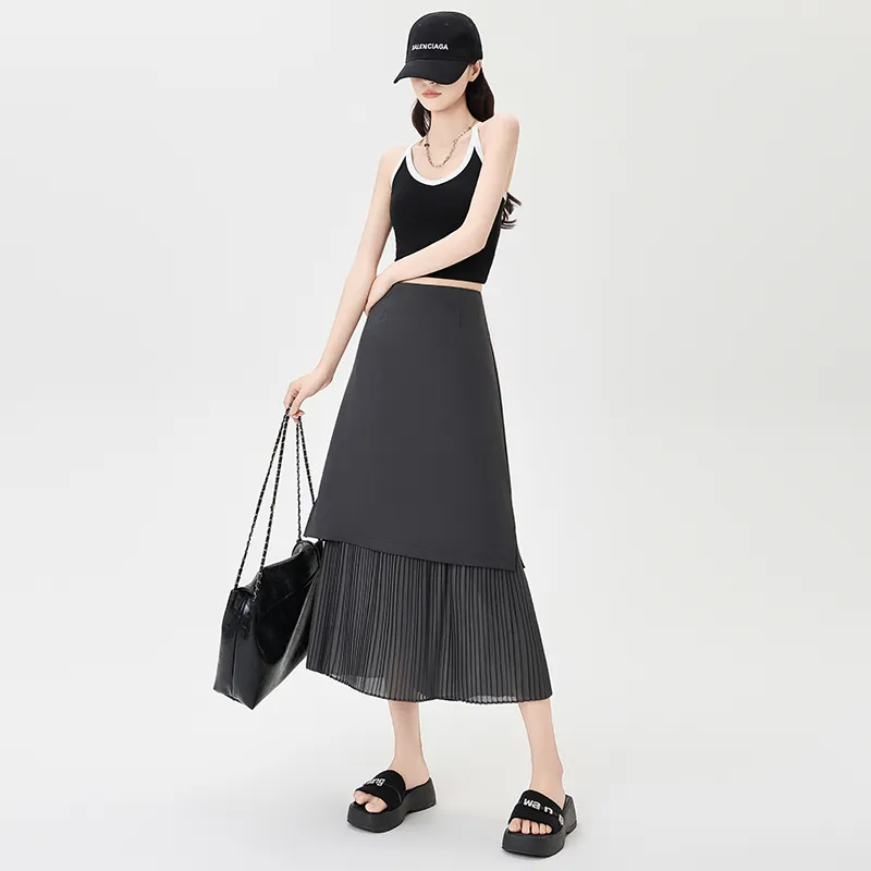 Ning Cai Yuer Casual Long Skirt Women's-9