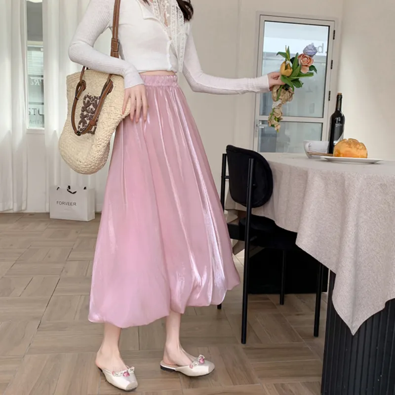 Ning Cai Yuer Casual Long Skirt Women's-9