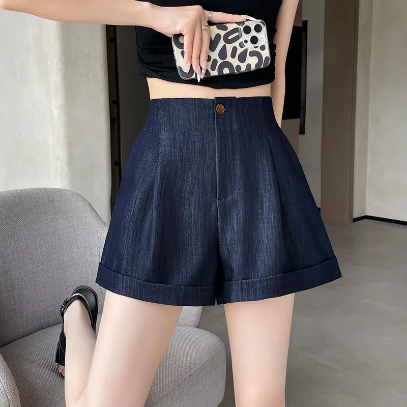Ning Cai Yuer Denim Shorts Women's-4