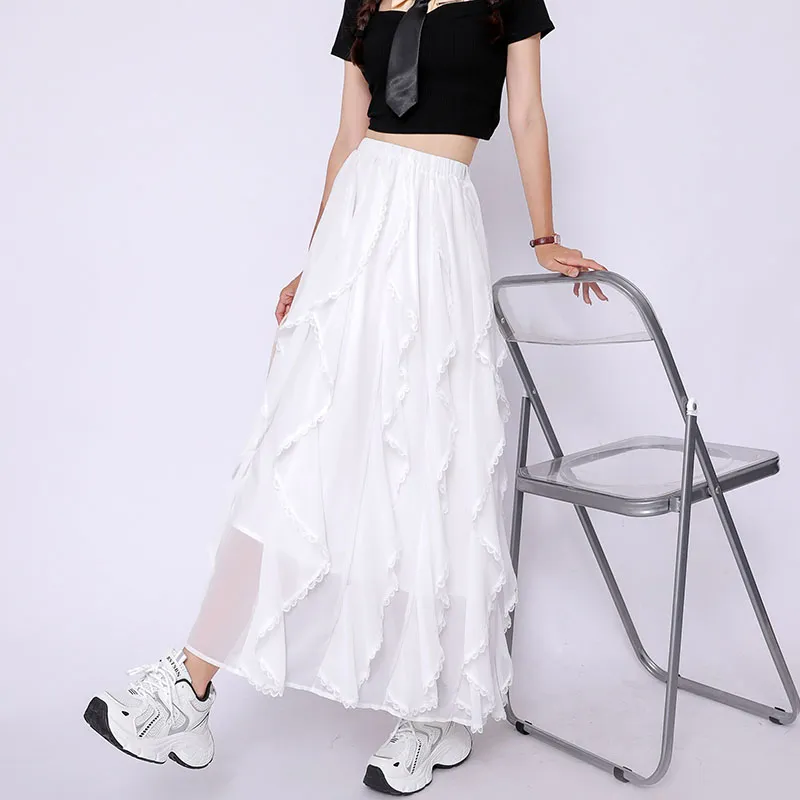 Ning Cai Yuer Casual Long Skirt Women's-4