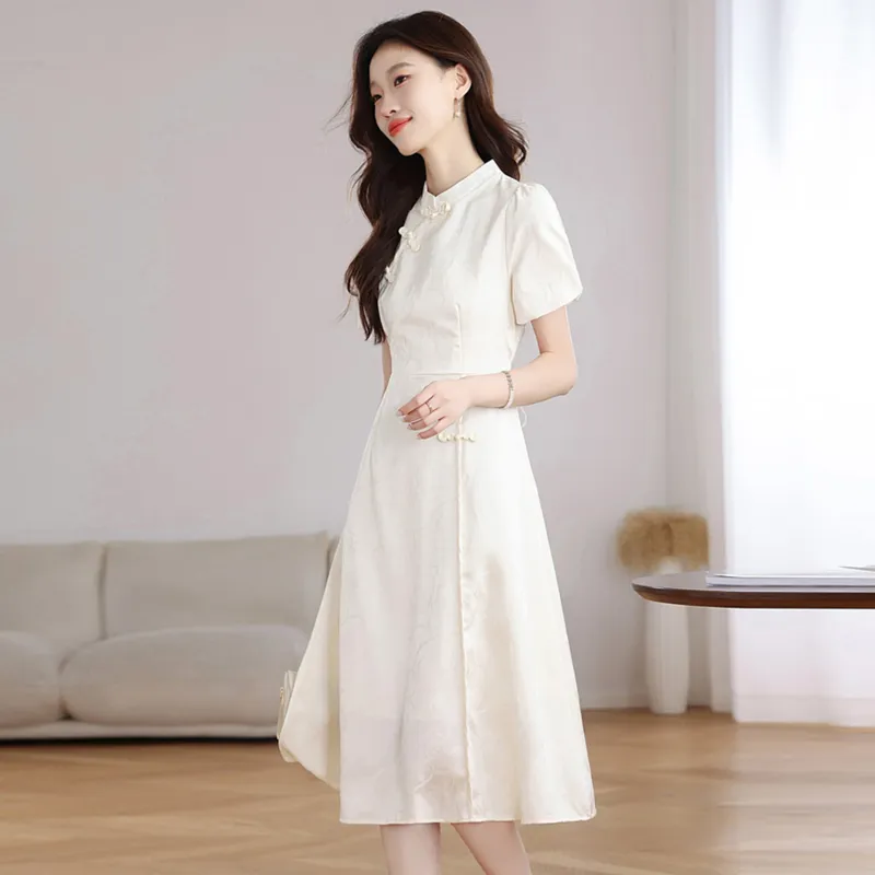 Ning Cai Yuer Short Sleeved Dress Women's-3