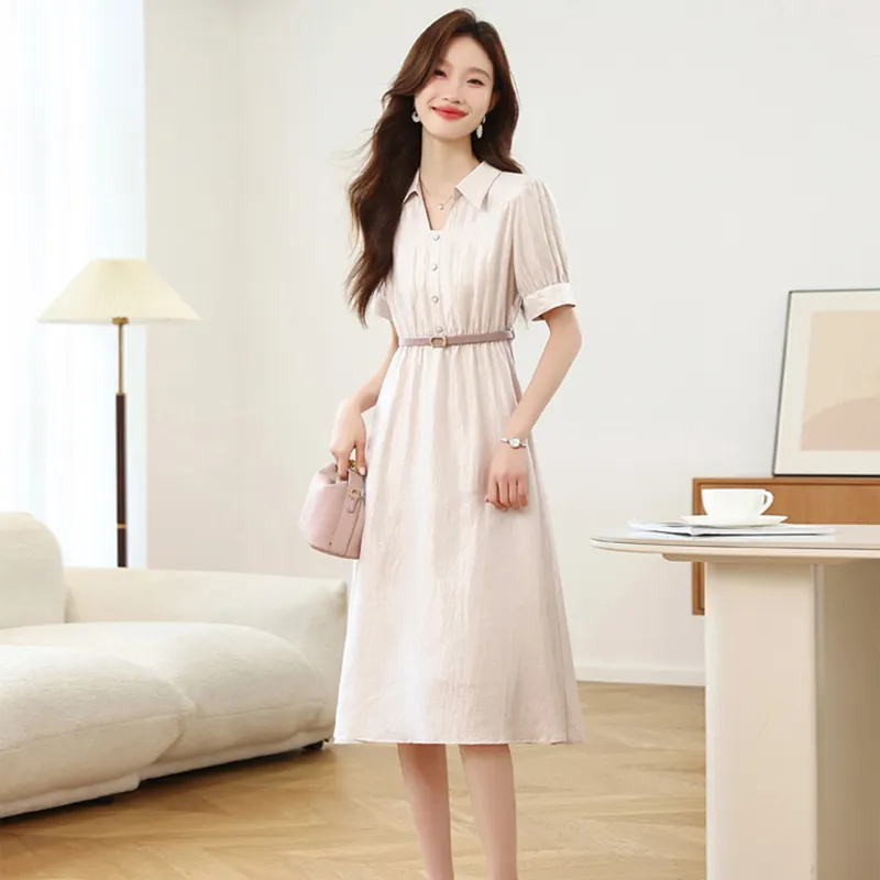 Ning Cai Yuer Short Sleeved Dress Women's-4