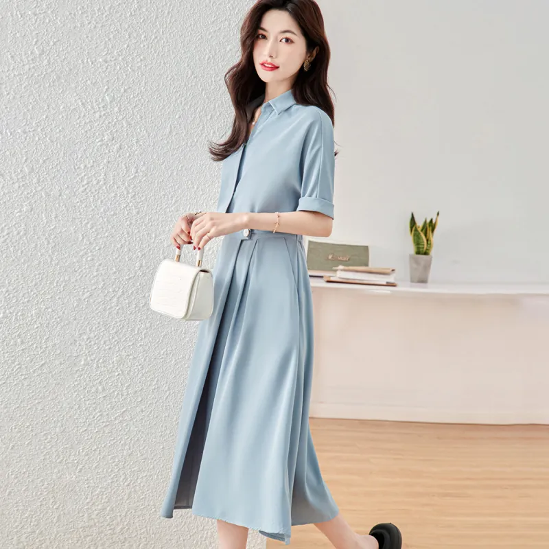 Ning Cai Yuer Short Sleeved Dress Women's-3