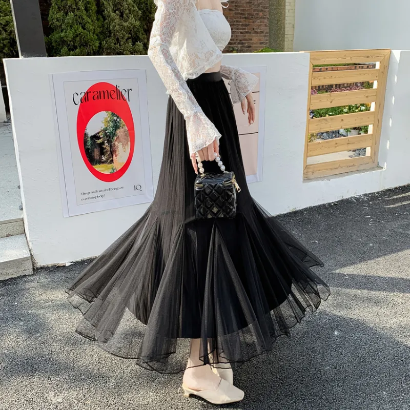 Ning Cai Yuer Casual Long Skirt Women's-2