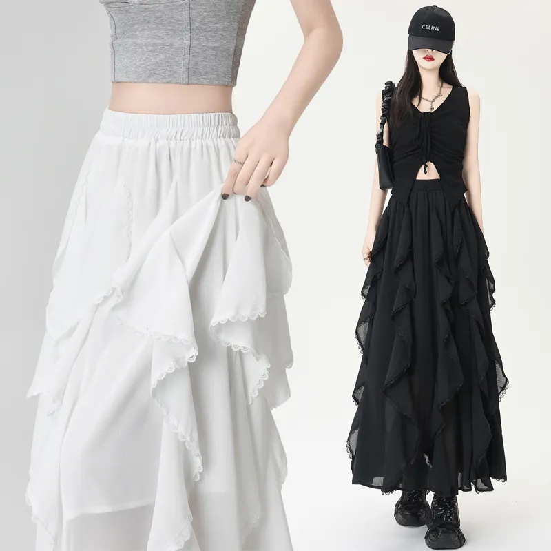Ning Cai Yuer Casual Long Skirt Women's-2