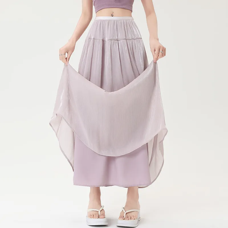 Ning Cai Yuer Casual Long Skirt Women's-4