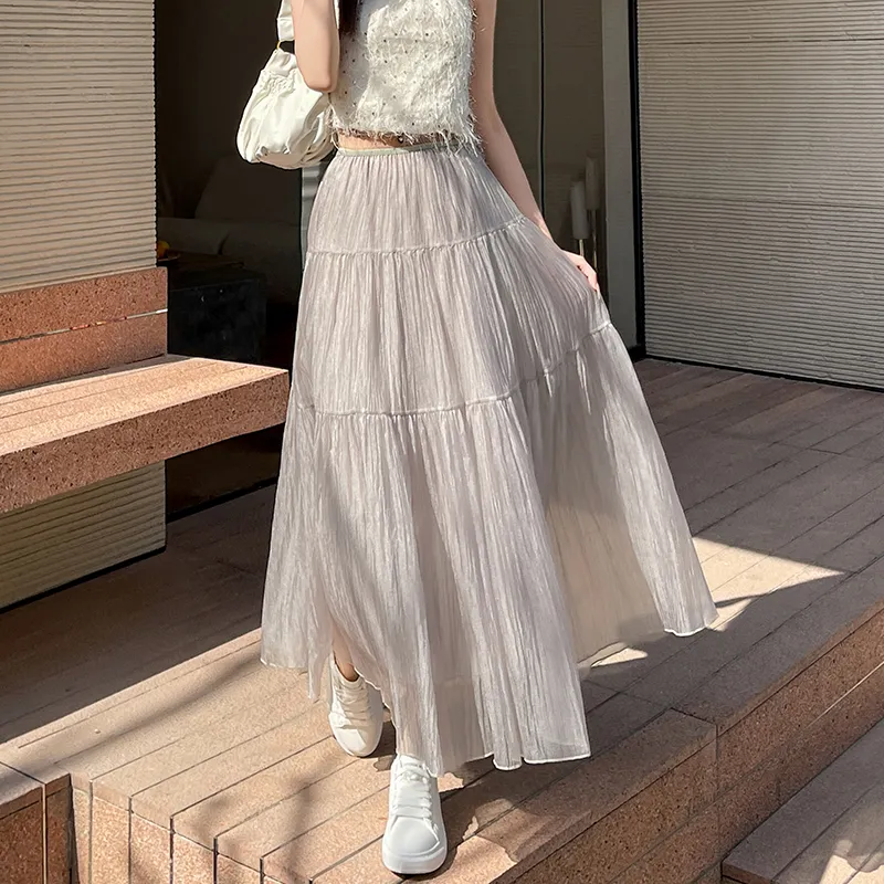 Ning Cai Yuer Casual Long Skirt Women's-11