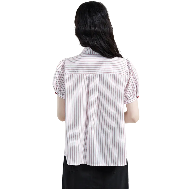 Ning Cai Yuer Shirts Women's Red-1