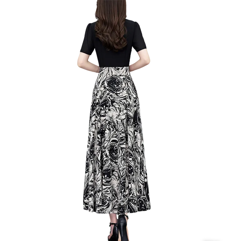 Ning Cai Yuer Short Sleeved Dress Women's-1