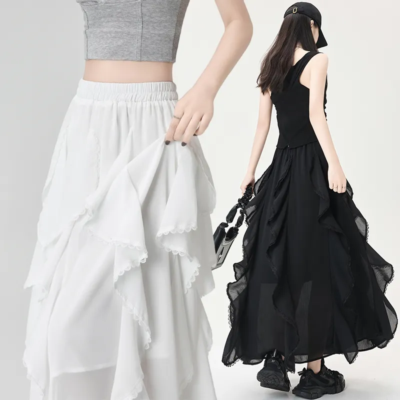 Ning Cai Yuer Casual Long Skirt Women's-4