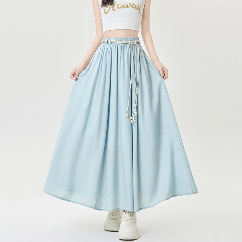 Ning Cai Yuer Casual Long Skirt Women's-4