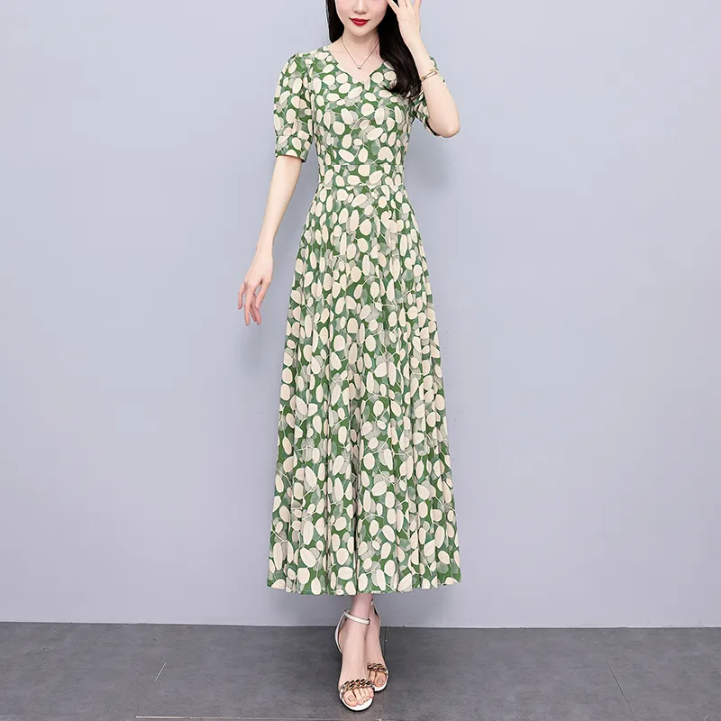 Ning Cai Yuer Short Sleeved Dress Women's-3