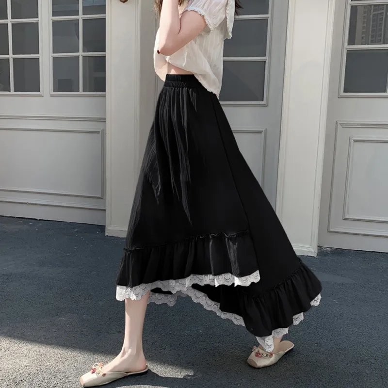 Ning Cai Yuer Casual Long Skirt Women's-3