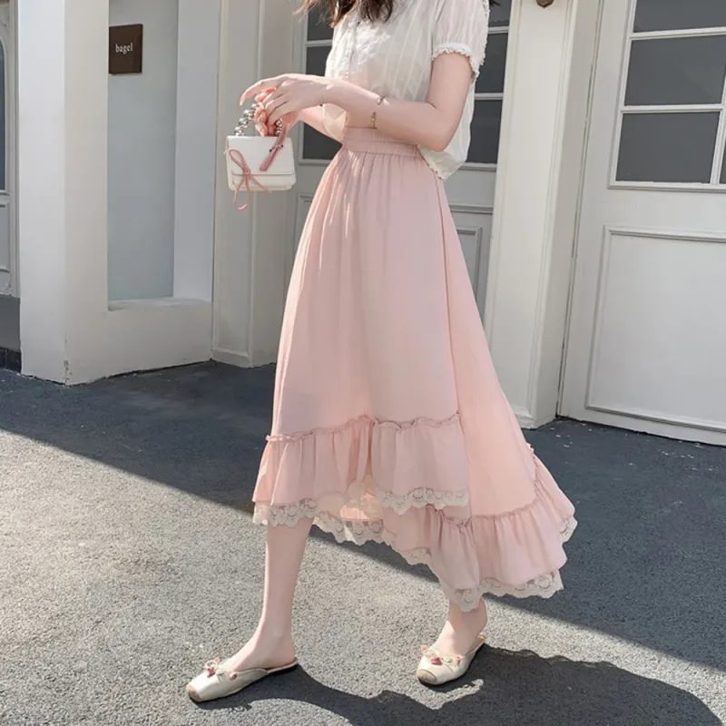 Ning Cai Yuer Casual Long Skirt Women's-7