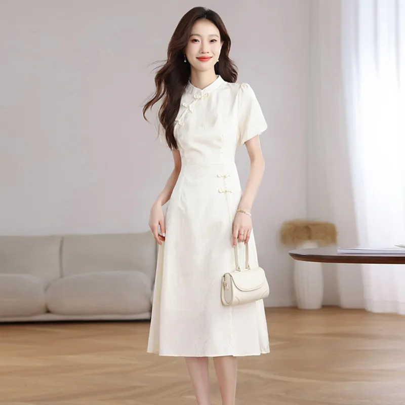 Ning Cai Yuer Short Sleeved Dress Women's-4