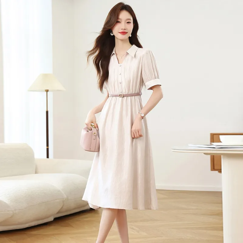 Ning Cai Yuer Short Sleeved Dress Women's-2