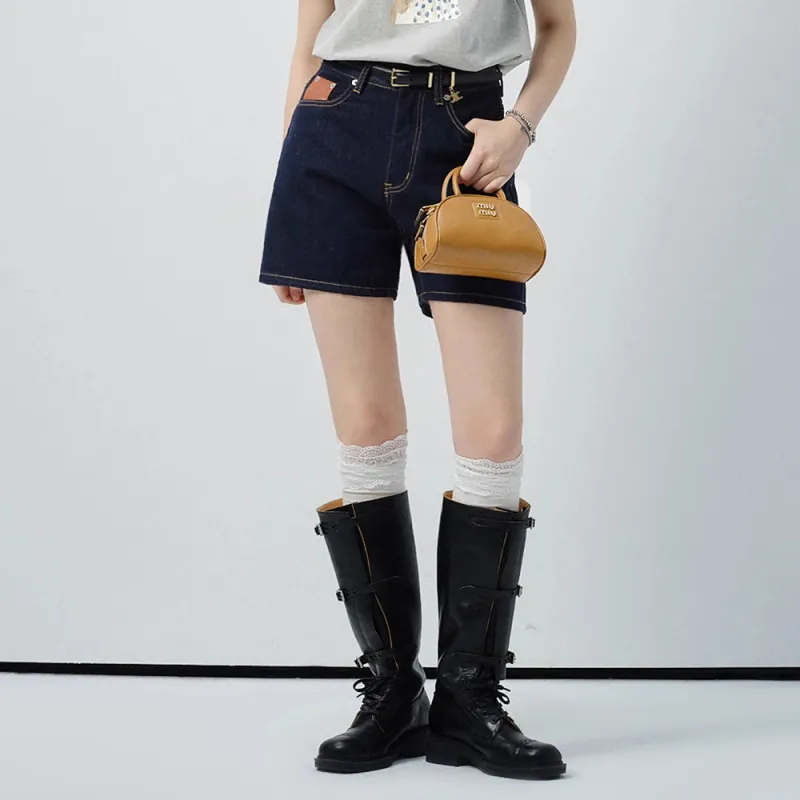 Ning Cai Yuer Denim Shorts Women's Denim-2