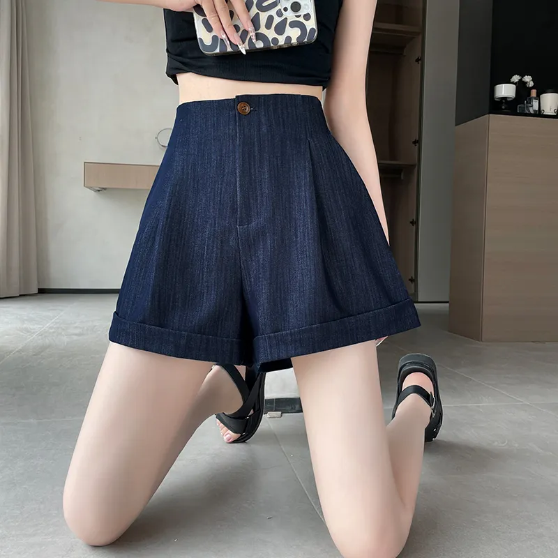 Ning Cai Yuer Denim Shorts Women's-3