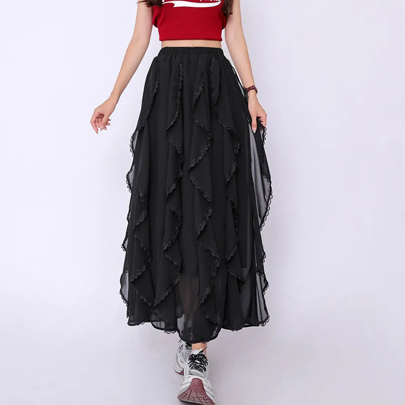 Ning Cai Yuer Casual Long Skirt Women's-6