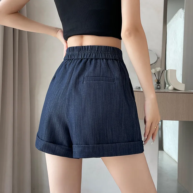 Ning Cai Yuer Denim Shorts Women's-5
