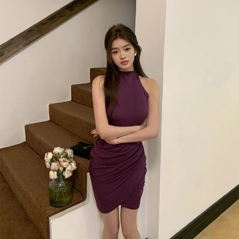 Ning Cai Yuer Sleeveless Dress Women's-11