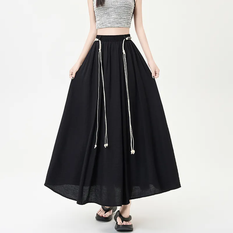Ning Cai Yuer Casual Long Skirt Women's-11