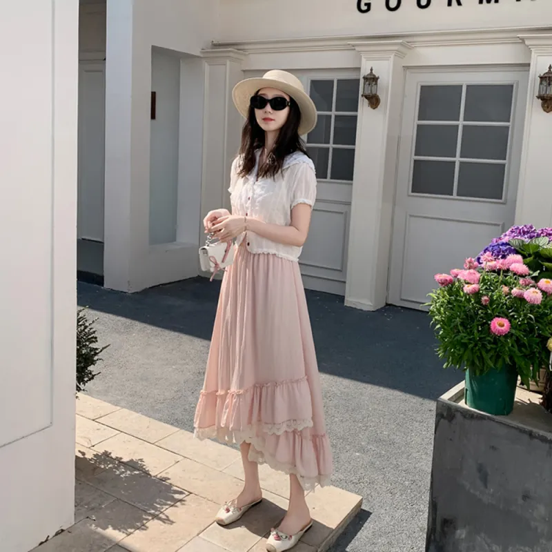 Ning Cai Yuer Casual Long Skirt Women's-6