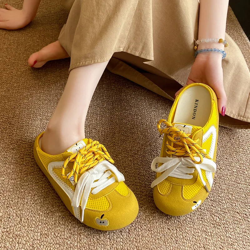 JINDUN Rubber Sole Abrasion Resistant Slip Resistant Closed Toe Slippers Women's-9