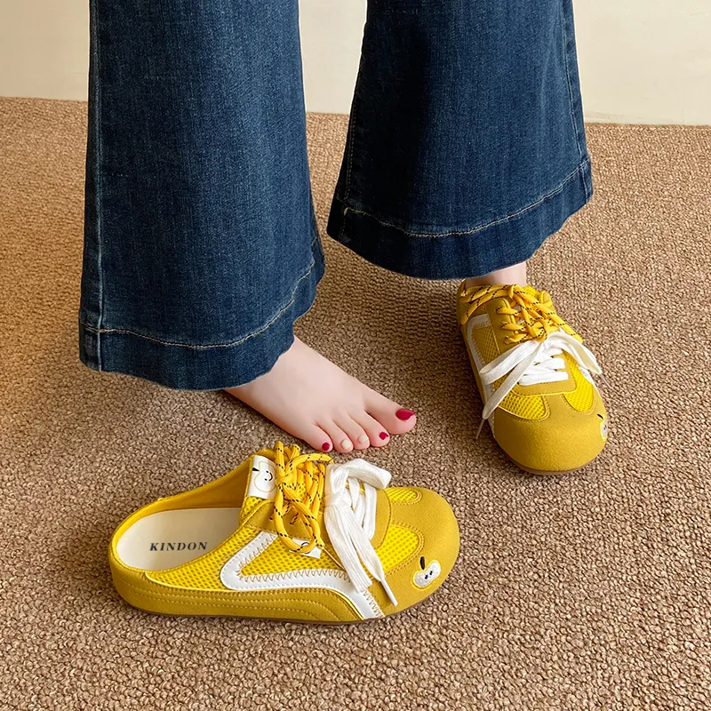 JINDUN Rubber Sole Abrasion Resistant Slip Resistant Closed Toe Slippers Women's-10