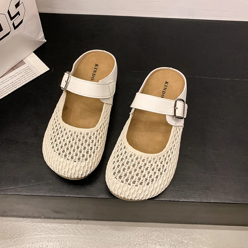 JINDUN Rubber Sole Abrasion Resistant Slip Resistant Closed Toe Slippers Women's-1