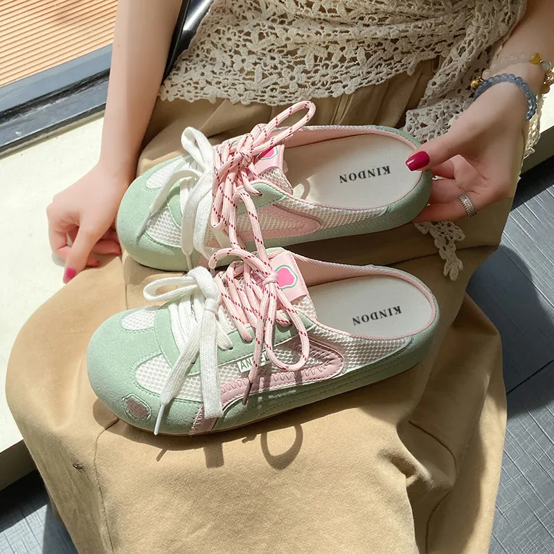 JINDUN Rubber Sole Abrasion Resistant Slip Resistant Closed Toe Slippers Women's-14