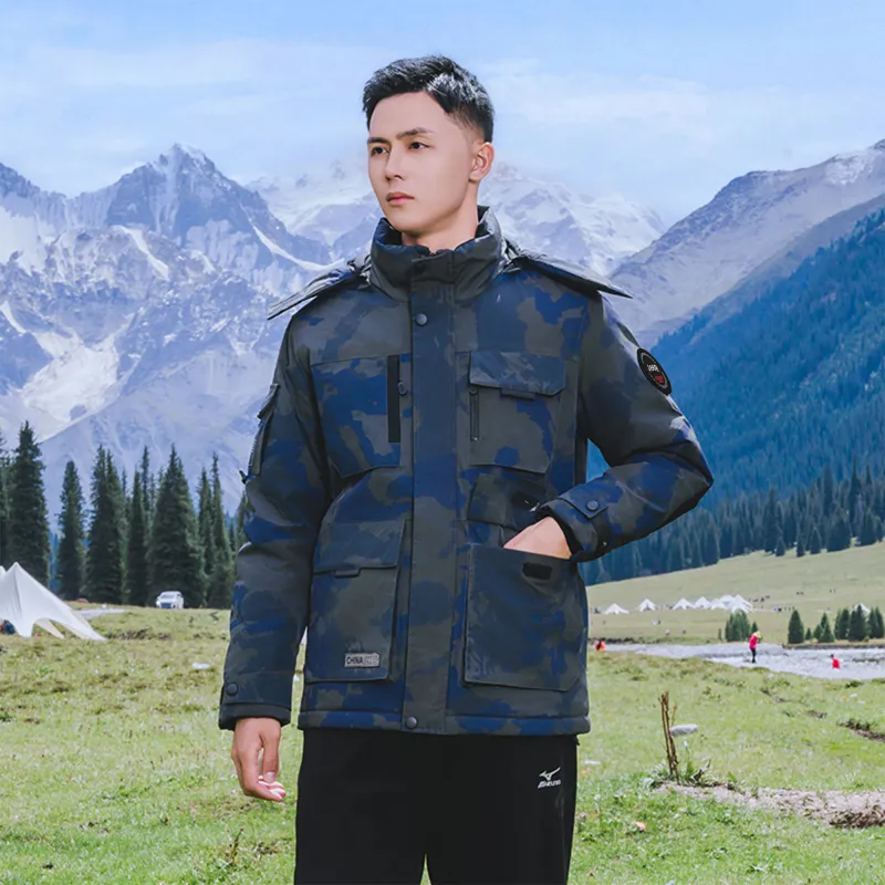 Jeep Keep Warm And Windproof Windbreaker Jacket Puffer Jacket Unisex-8