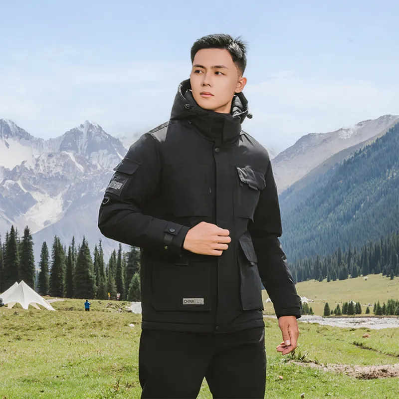 Jeep Keep Warm And Windproof Windbreaker Jacket Puffer Jacket Unisex-1