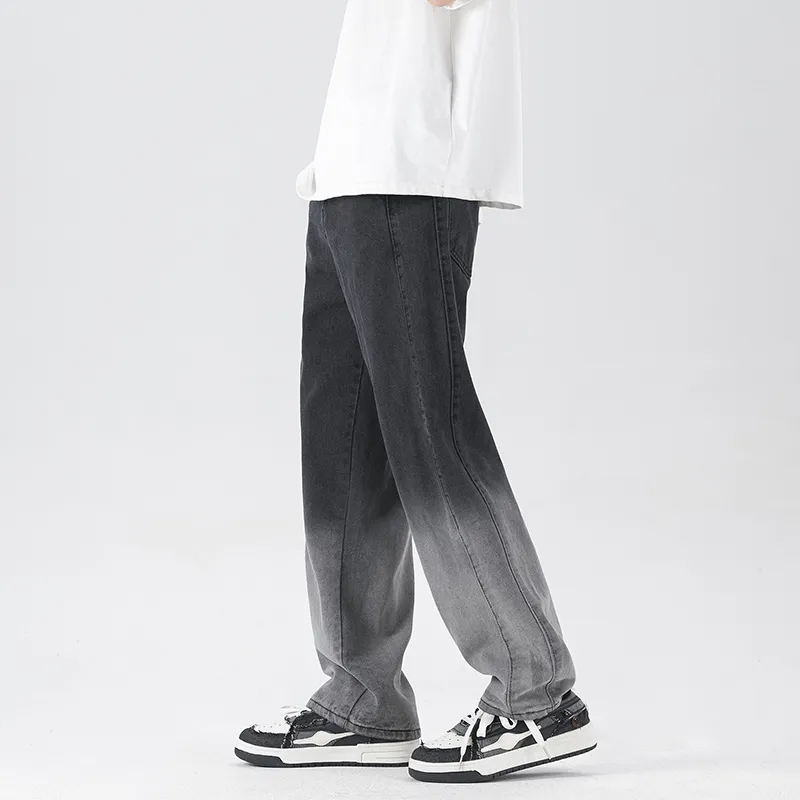 PAINT STAIN Jeans Unisex Gradient Black-4