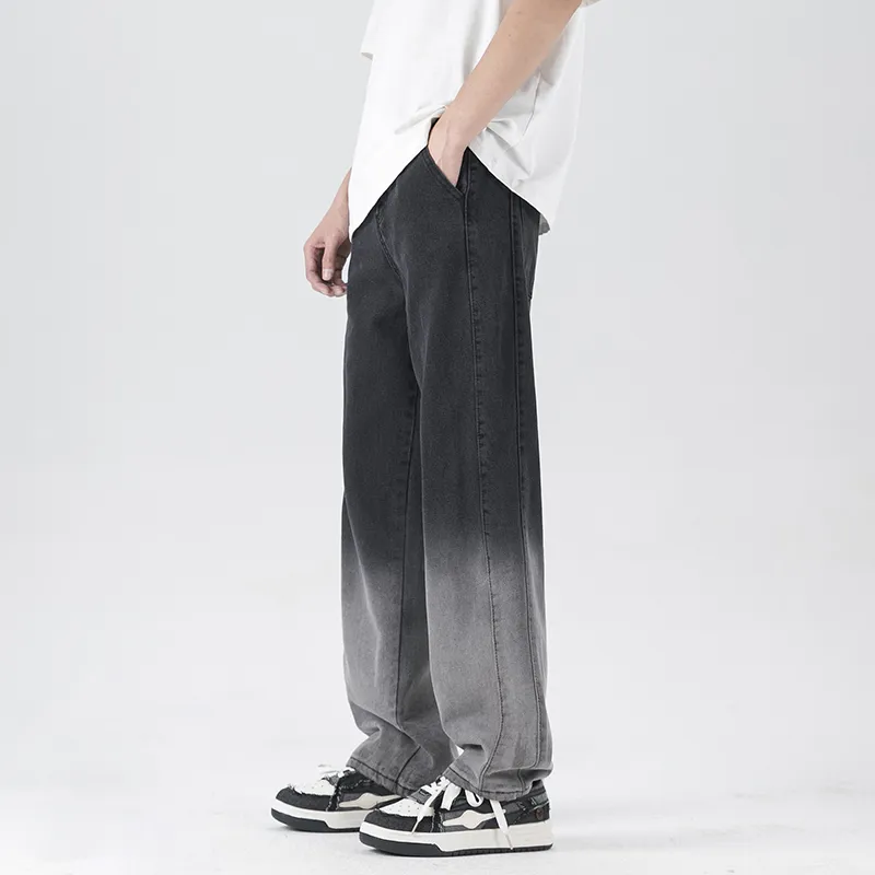 PAINT STAIN Jeans Unisex Gradient Black-2