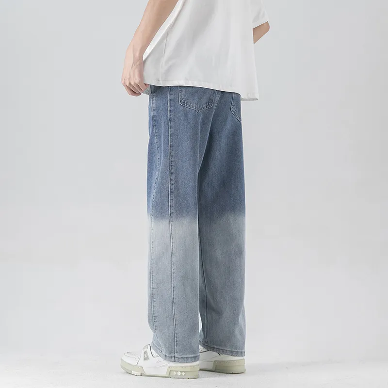 PAINT STAIN Jeans Unisex Gradient Black-11