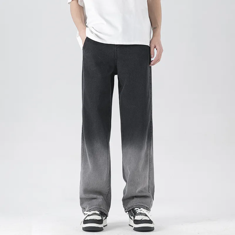 PAINT STAIN Jeans Unisex Gradient Black-1