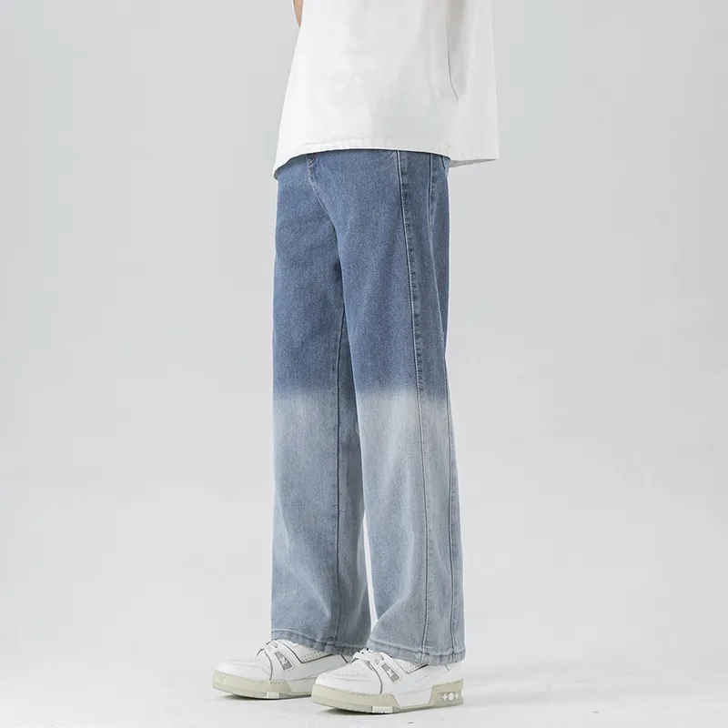 PAINT STAIN Jeans Unisex Gradient Black-7