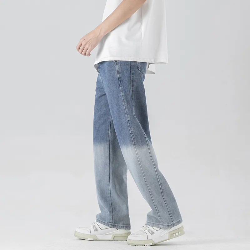 PAINT STAIN Jeans Unisex Gradient Black-10