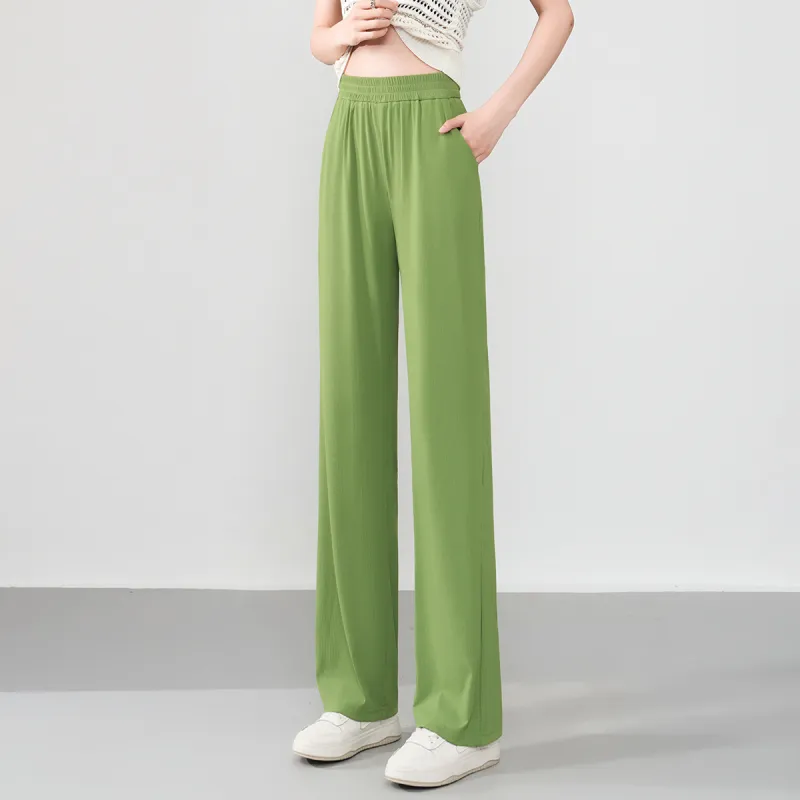 0571 Family Casual Pants Women's Green-4