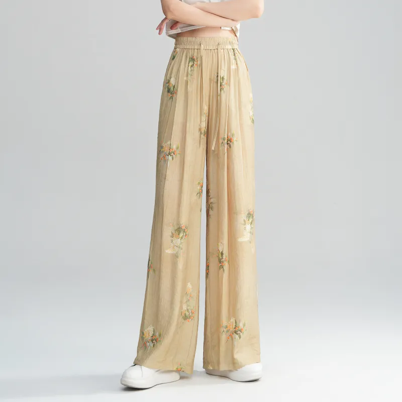 0571 Family Casual Pants Women's Yellow-3