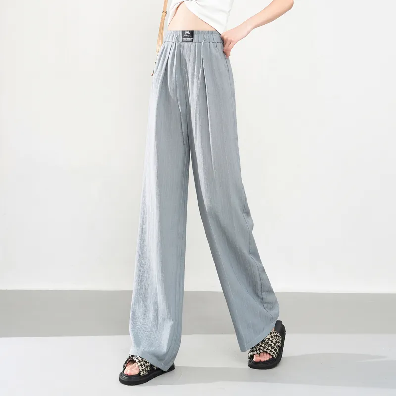 0571 Family Casual Pants Women's Light Gray Blue-2