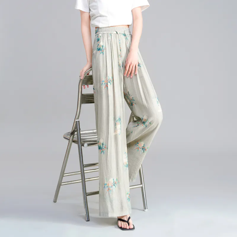 0571 Family Casual Pants Women's Green-4