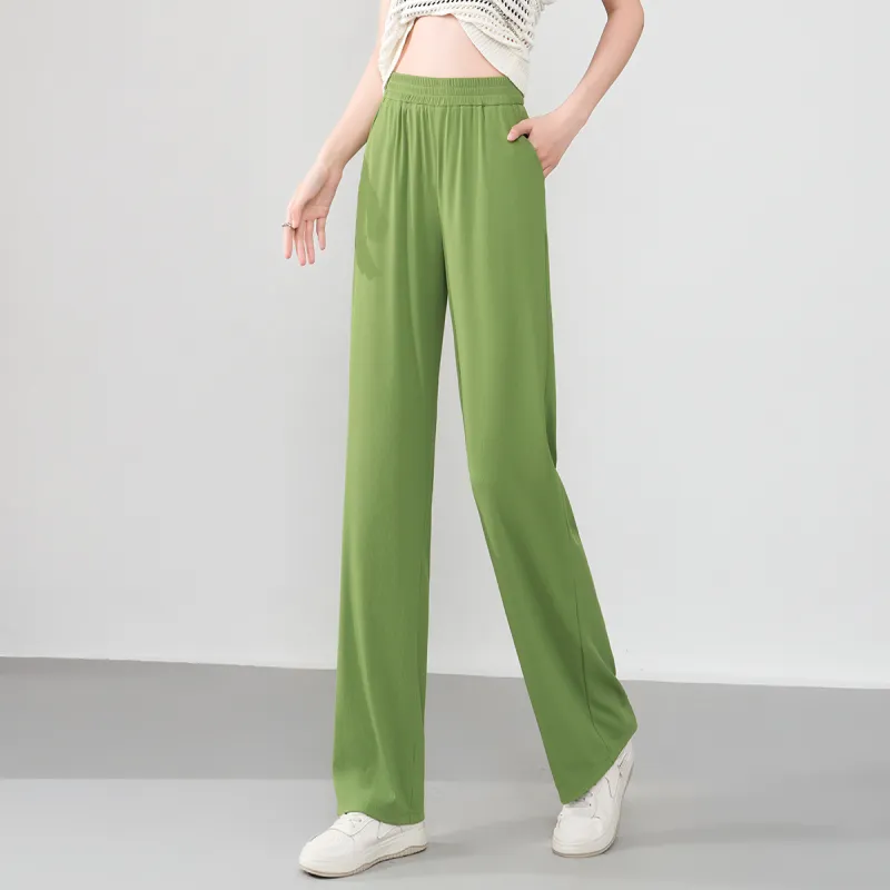 0571 Family Casual Pants Women's Green-3