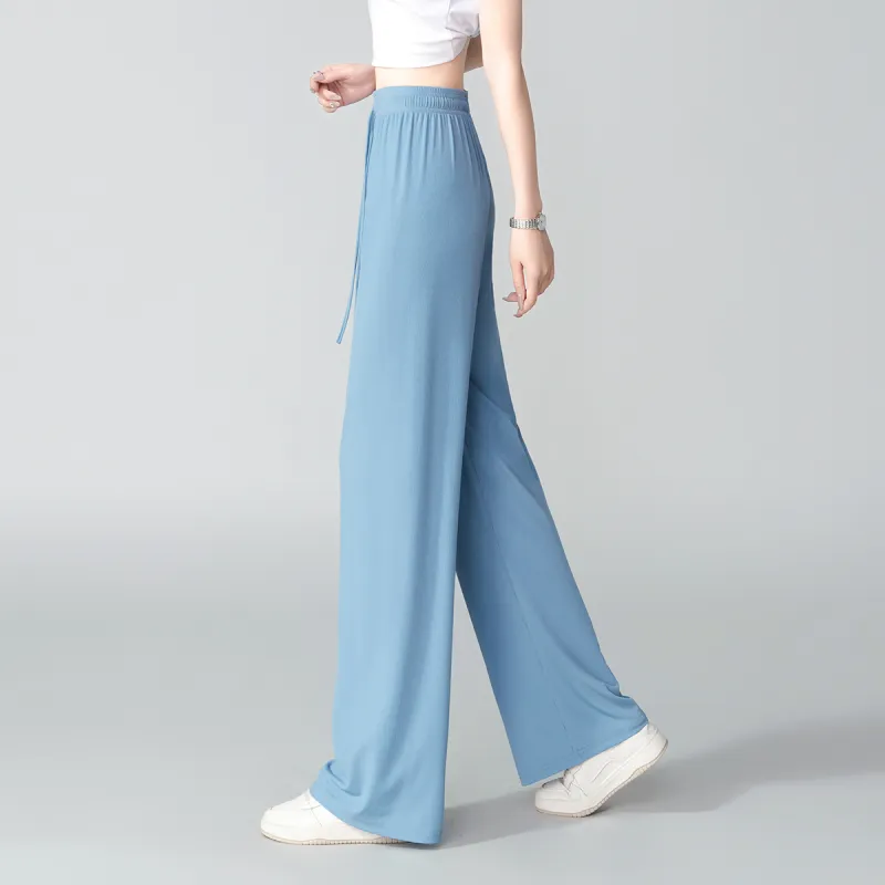 0571 Family Casual Pants Women's Blue-6