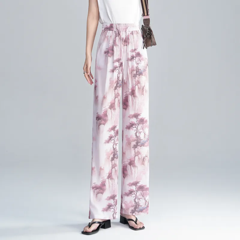 0571 Family Casual Pants Women's Pink-2