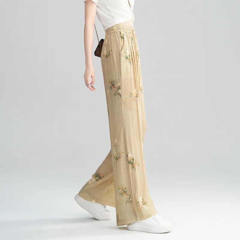 0571 Family Casual Pants Women's Yellow-7