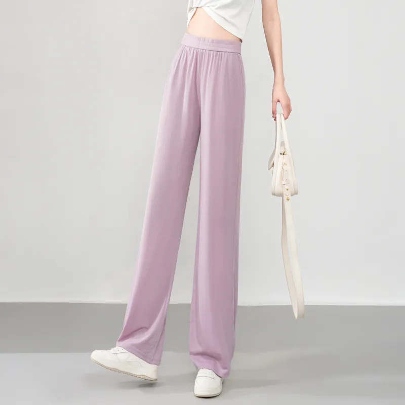 0571 Family Casual Pants Women's Purple-2