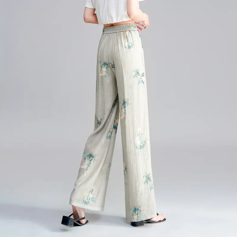 0571 Family Casual Pants Women's Green-6