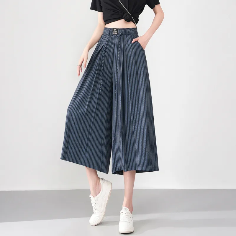0571 Family Casual Pants Women's Navy Blue-6